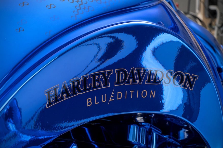 Harley davidson best sale blue edition