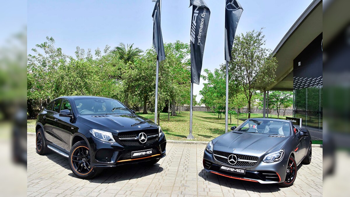Mercedes Amg Gle 43 4matic Coupe Orangeart And Slc 43 Redart Limited Editions Launched In India