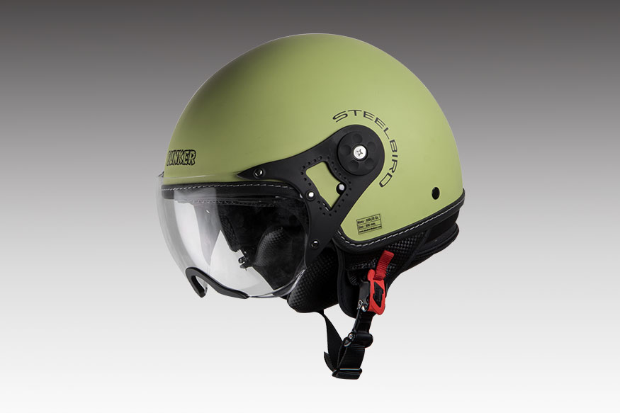 green youth bike helmet