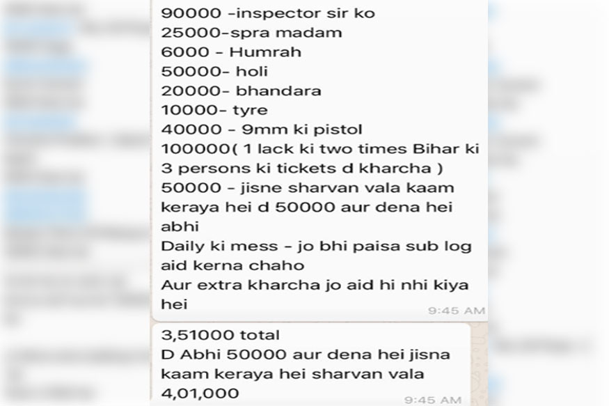 Bribe UP Police
