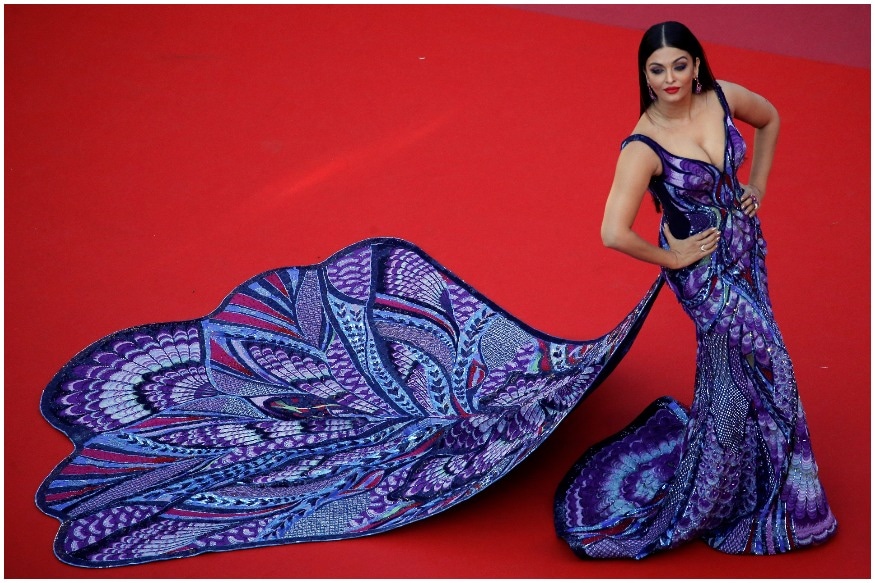 Aishwarya Rai Bachchan's Purple Butterfly Gown at Cannes 2018 Red ...