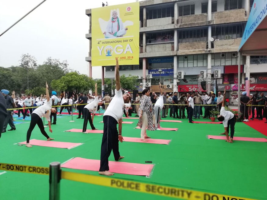 In Pictures International Yoga Day 2018 Celebrations Photogallery