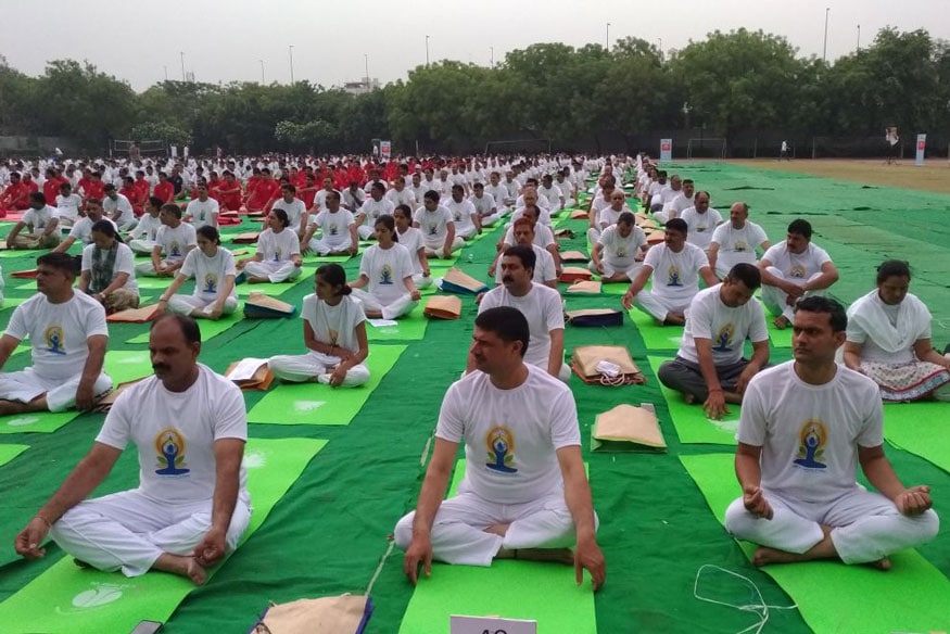 In Pictures International Yoga Day 2018 Celebrations Photogallery