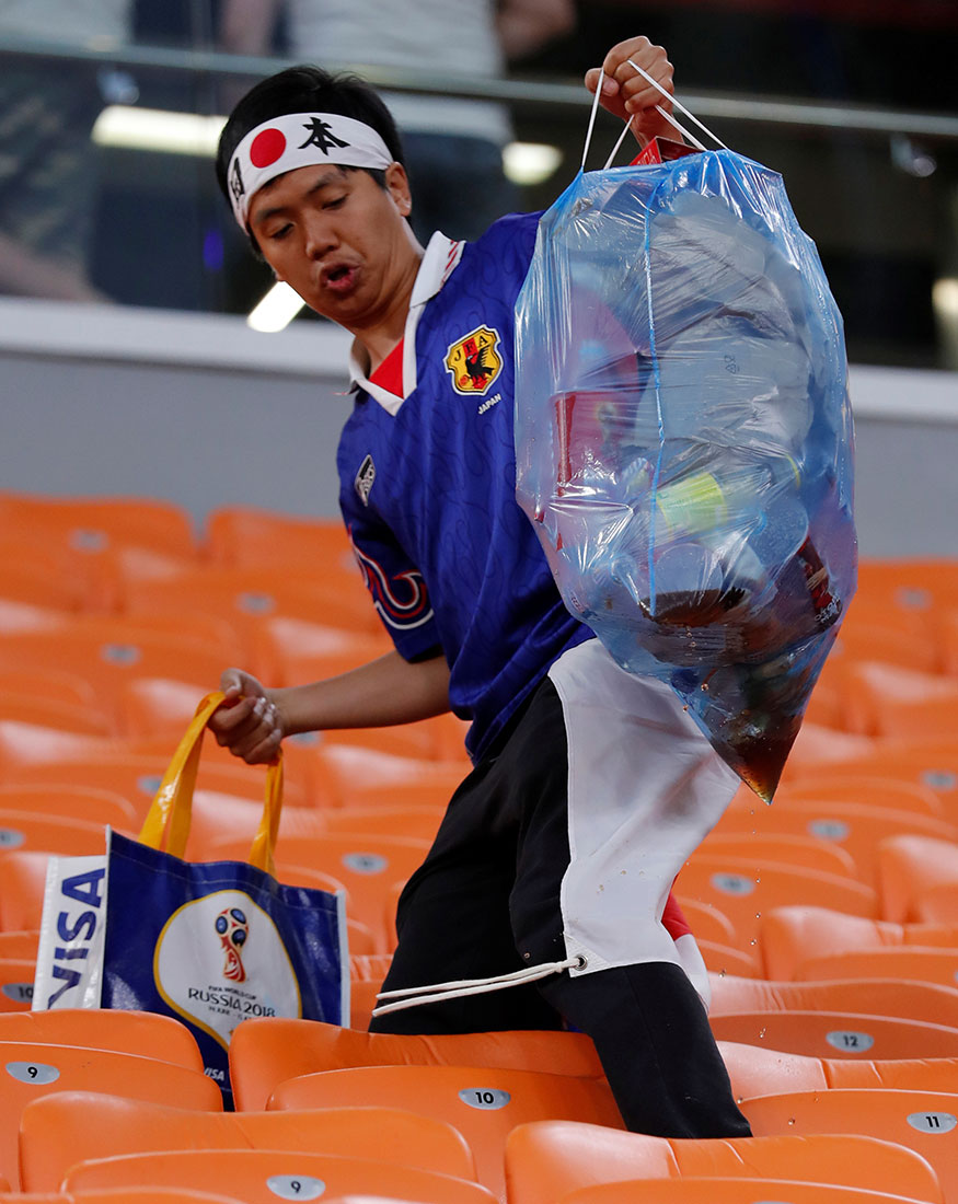 Tearful Japan Fans Clean Stadium Despite Defeat to Belgium - News18