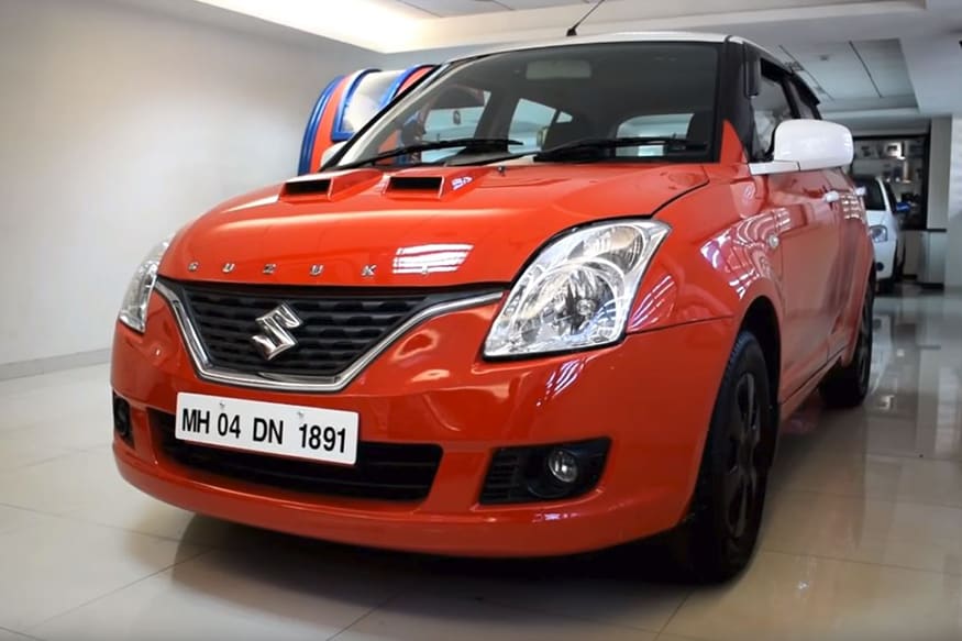 maruti suzuki swift modified red