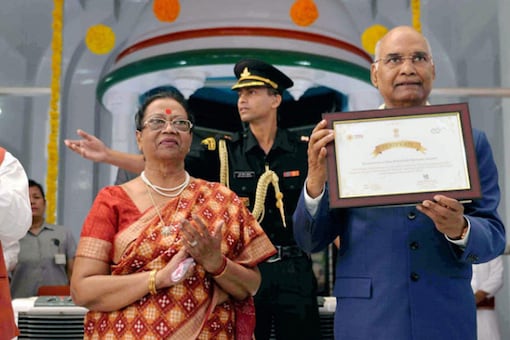 File photo of President Ram Nath Kovind with his wife Savita