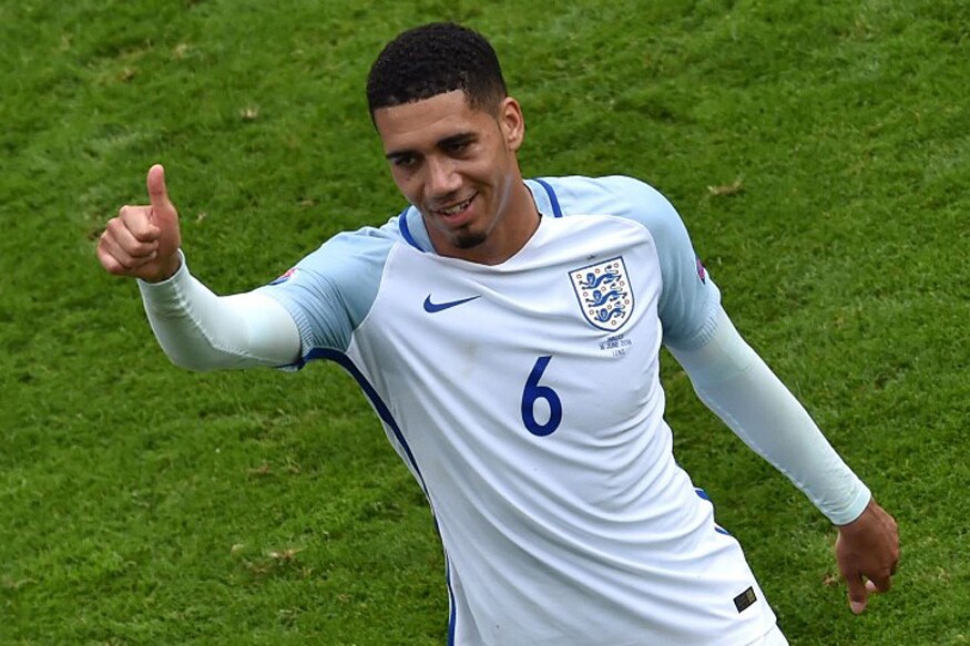 Chris Smalling missed out with Gareth Southgate raising doubts about his ability of playing from the back. Smalling also had a poor season for Manchester United. (AFP PHOTO)