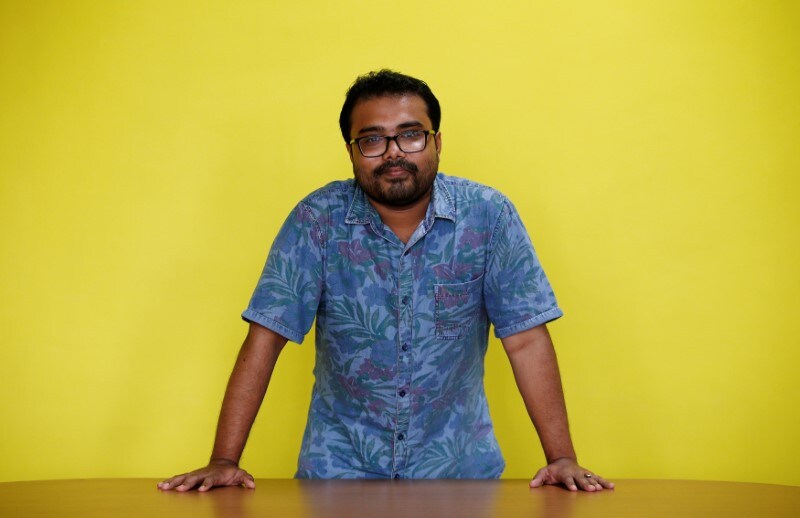 Debottam Saha, one of the petitioners challenging India's ban on homosexuality, poses for picture in New Delhi, July 16, 2018. REUTERS/Adnan Abidi