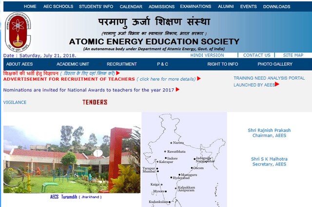 Atomic Energy Recruitment 2018: 50 Teachers Posts, Application Process ...