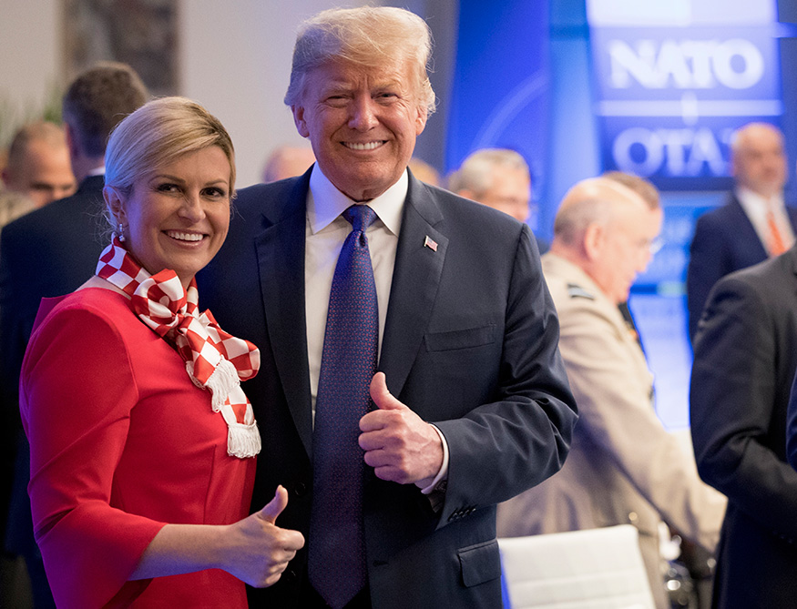 Croatia President Celebrates World Cup Win at NATO Summit - Photogallery