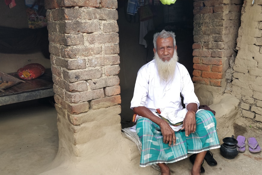 Many elderly in the village like Quddu Shaikh depend on the money collected by the local masjid for survival