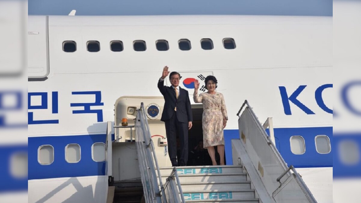 South Korean President Moon Jae-in Arrives in India on Maiden Visit ...