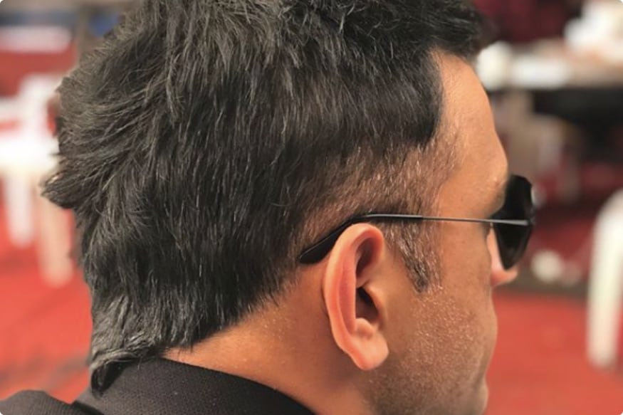 MS Dhoni Sports A New Mohawk Hairstyle- Boldsky