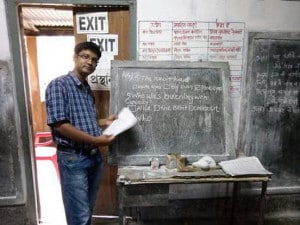 Shafi Uddin Ahmed teaches in government school in Dhubri