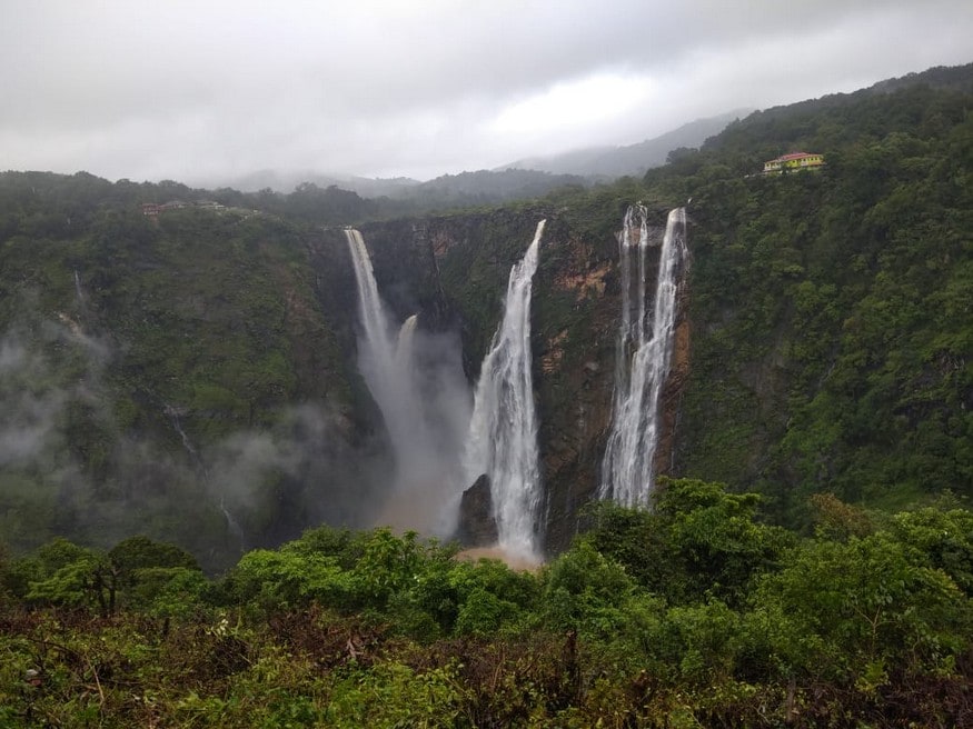 Jog Falls is one of the most visited tourist places and has been visited by Viceroys, Governor Generals, Presidents and PMs in the past. (Image: DP Satish and Ashok Hegde)
