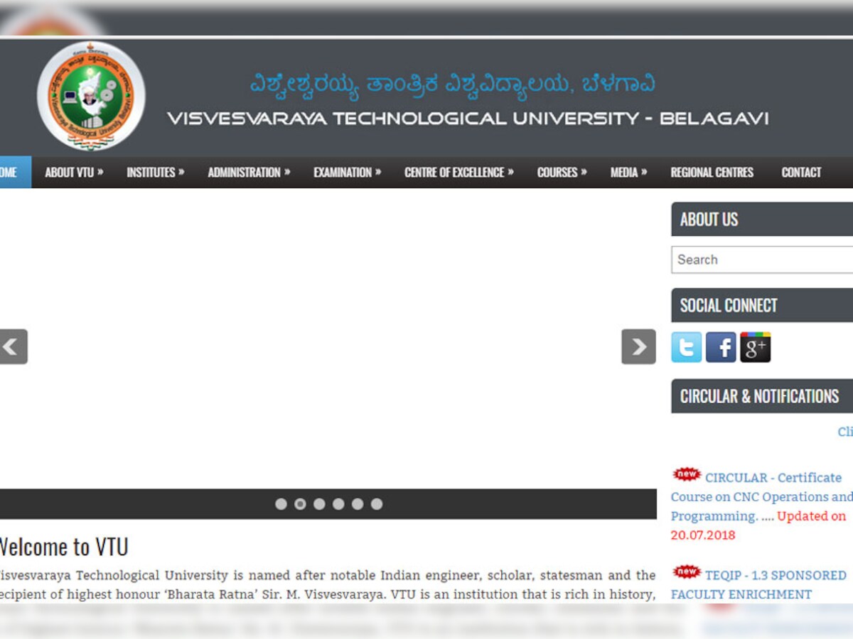 Vtu B E B Tech 7th And 8th Semester Results 2018 Out At Results Vtu Ac In Check Now