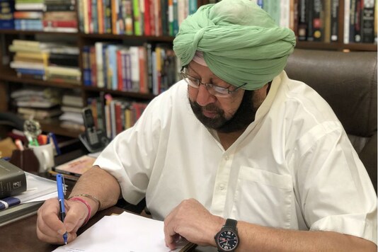 File photo of Punjab Chief Minister Capt Amarinder Singh. 