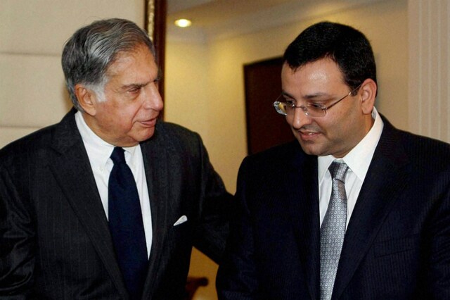 File photo of Ratan Tata with Cyrus Mistry. (PTI)