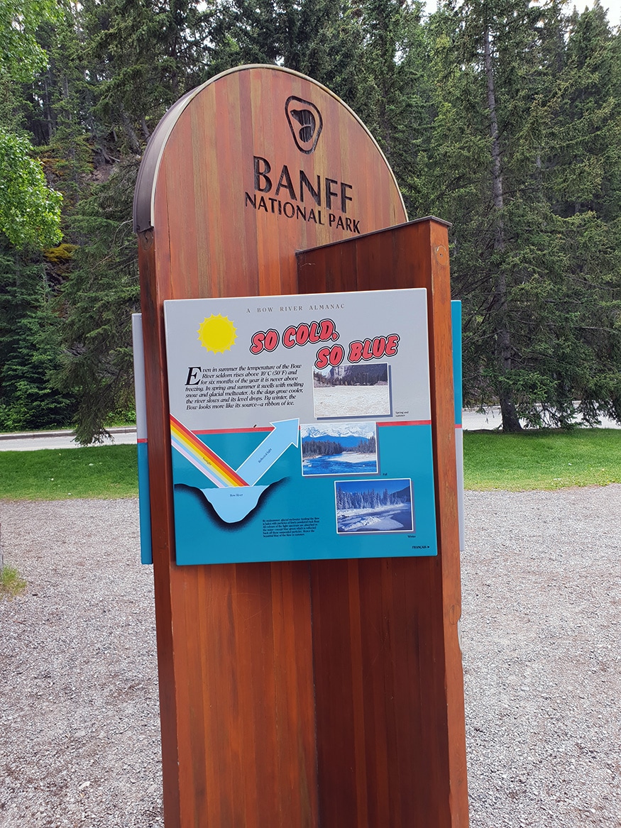 A unique way of displaying info in Banff National Park, Canada. (Image: News18/Varun Sharma)