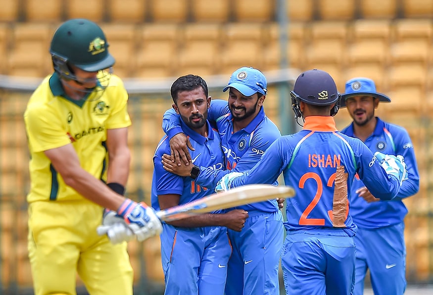 India B Beat Australia A To Lift Quadrangular Series 2018 Trophy - News18