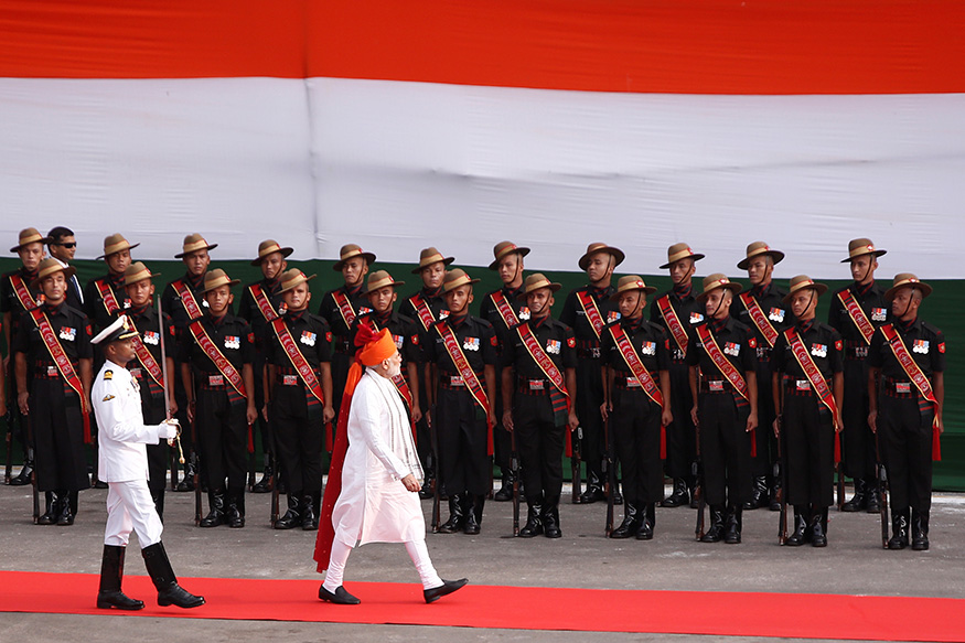 Independence Day 2018: PM Modi Inspects Guard of Honour - Photogallery