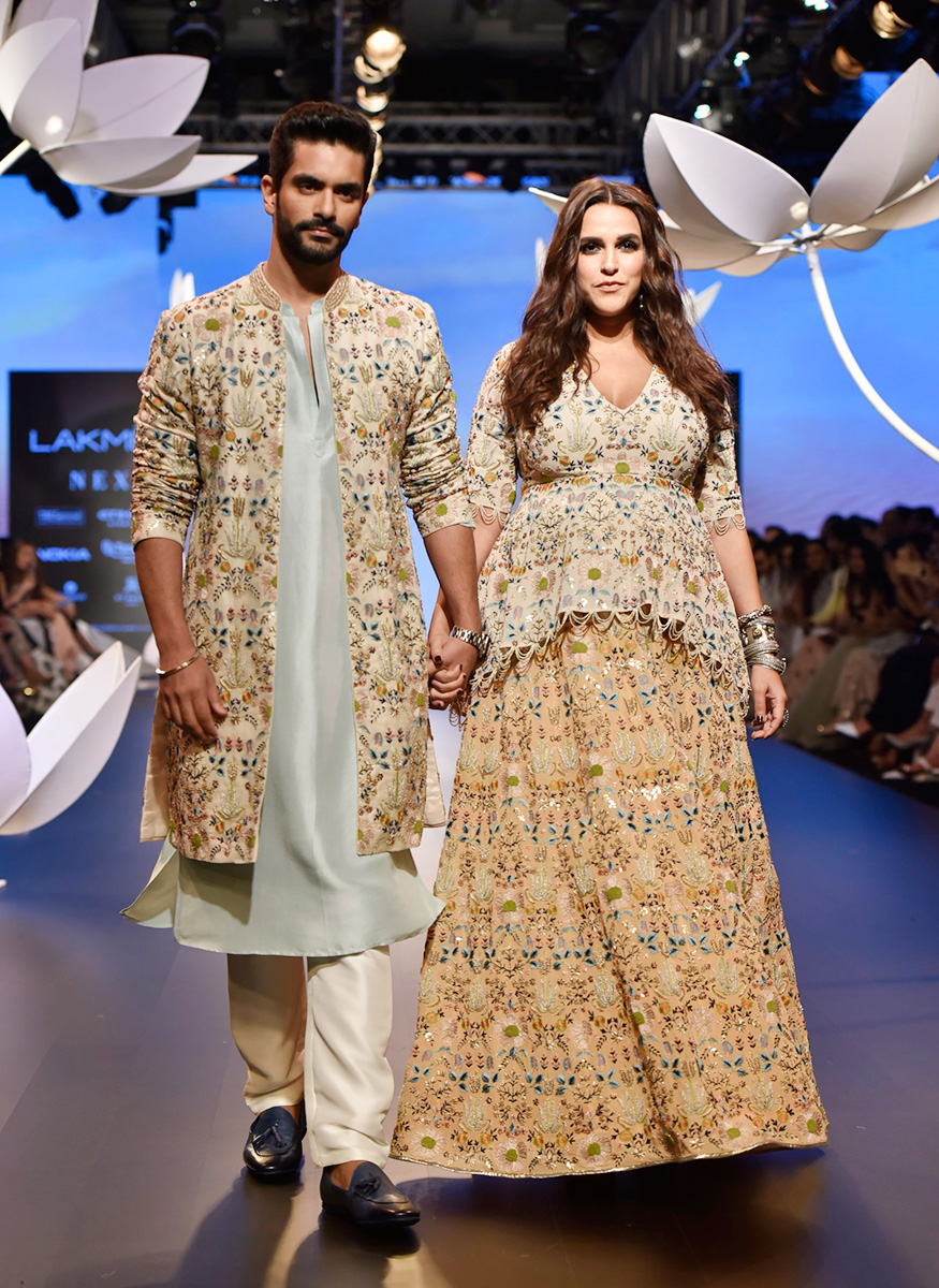 LFW 2018: Pregnant Neha Dhupia Flaunts Big Baby Bump; See Pics -  Photogallery