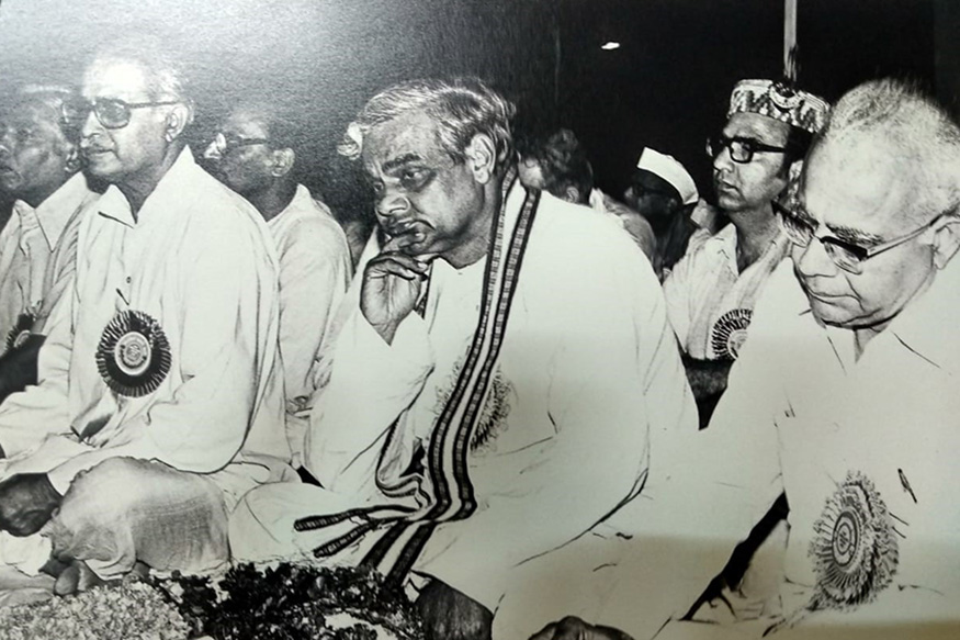  On Atal Bihar Vajpayee's birth anniversary, we bring some of his rare and unseen pictures of the BJP stalwart.<br /><br />A rare photo of Atal Bihari Vajpayee with LK Advani and Former Himachal CM Shanta Kumar. (Image: Special Arrangement)