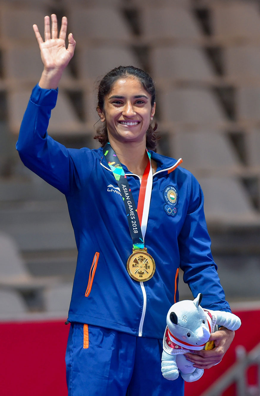 Asian Games 2018 Vinesh Phogat Wins Historic Gold for India Photogallery