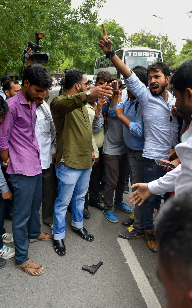 JNU student Umar Khalid shot at