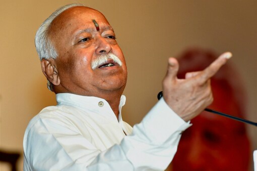 File photo of RSS chief Mohan Bhagwat. (PTI)