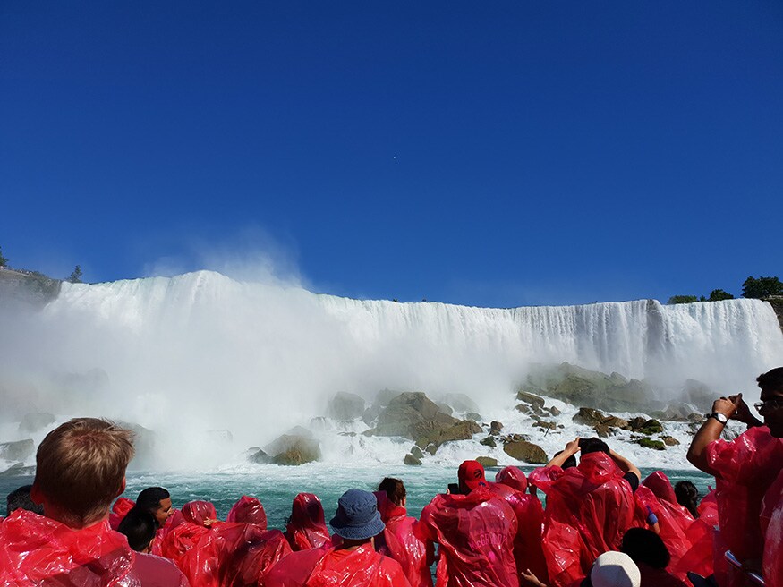 This is a smaller fall just before the Horseshoe Falls at Niagara Falls. (Image: News18/Varun Sharma)