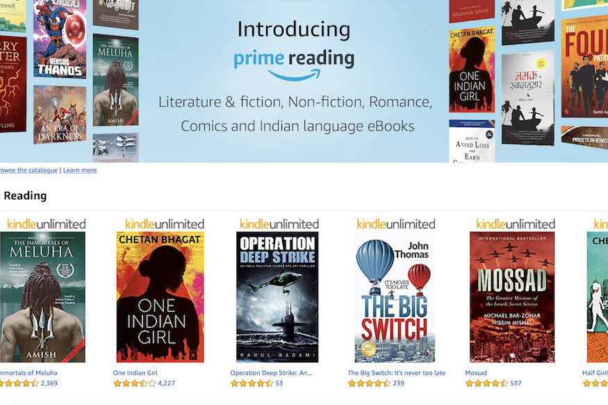 Amazon Prime Reading for India Complements Kindle Unlimited , Readers 