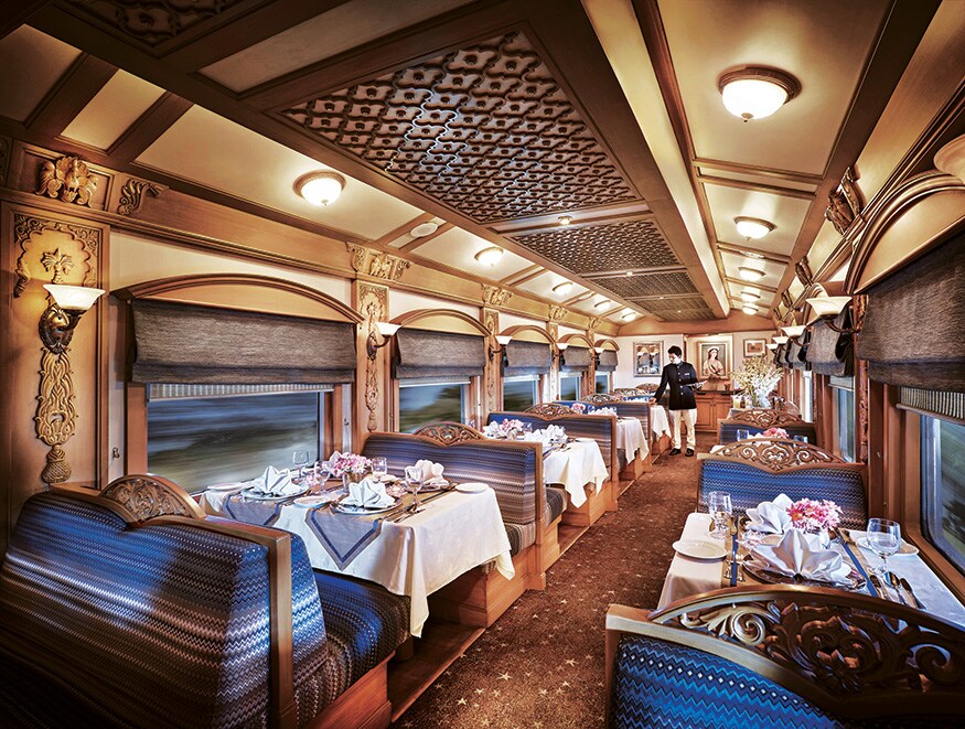 Waavar is one of the two restaurant cars where fine Indian and Continental cuisine is served. (Image: Special Arrangement)