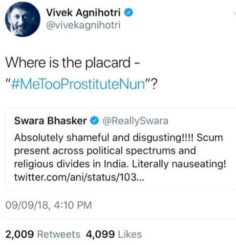 Vivek Agnihotri tweet