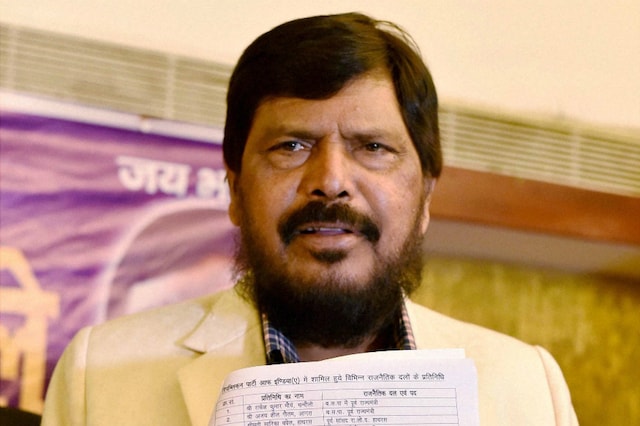 File photo of Union minister Ramdas Athawale. 
