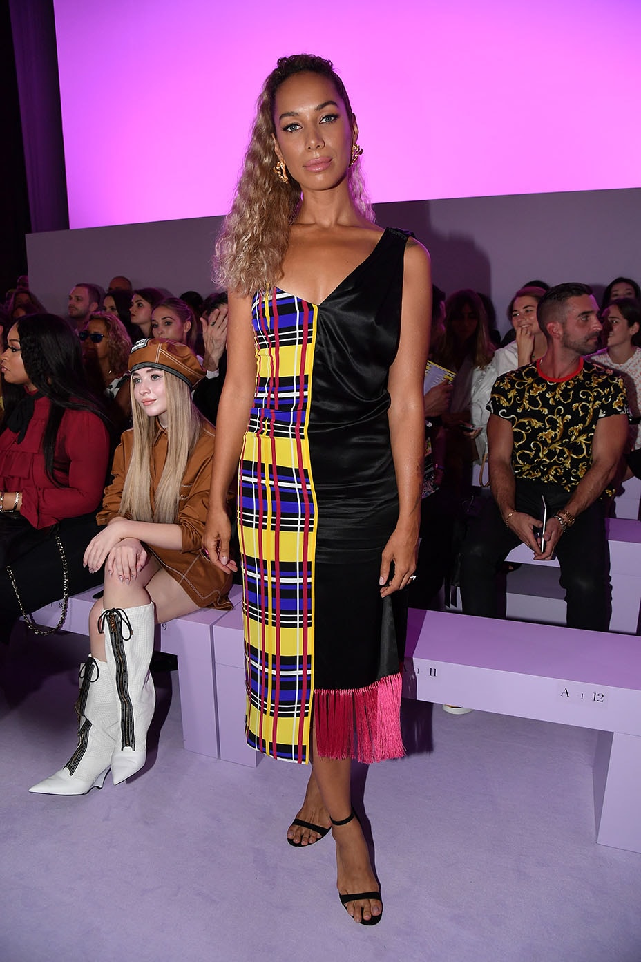 Leona Lewis attends the Versace show during Milan Fashion Week Spring/Summer 2019 on September 21, 2018 in Milan, Italy. (Getty Images)