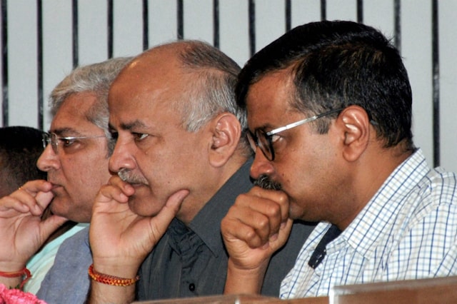 File photo of Delhi CM Arvind Kejriwal and Deputy CM Manish Sisodia. (PTI)