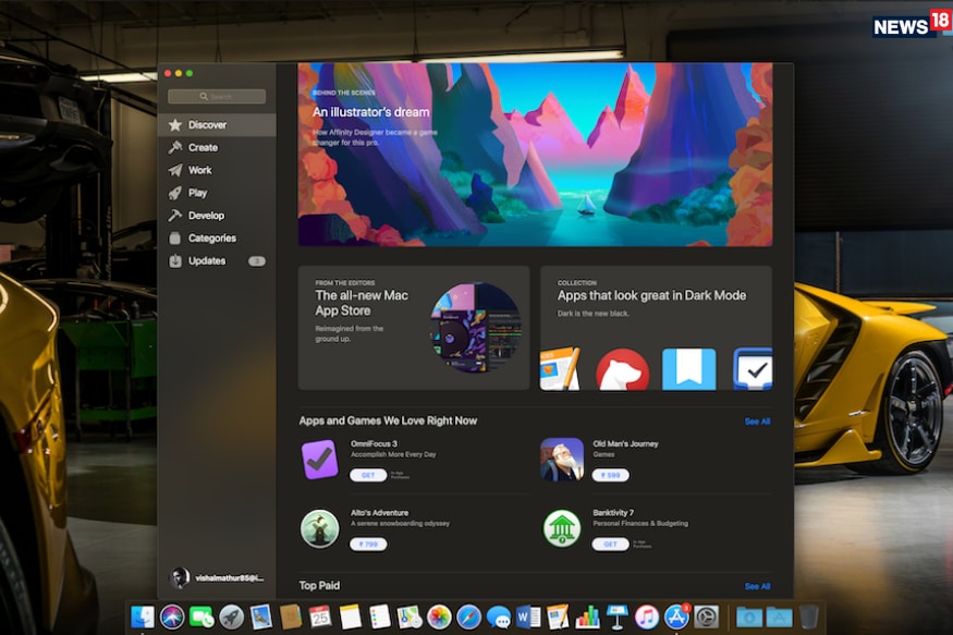 apple os x mojave dark mode