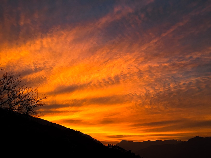And enjoying the last sunset at Sankari before heading back. (Image: Sneha Mitra)