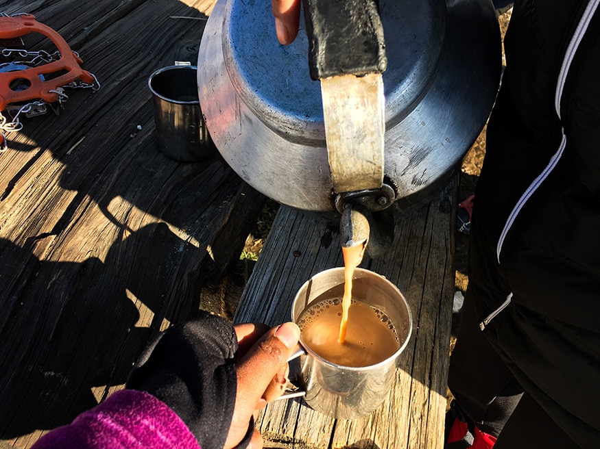 Masala Chai made by the locals are a must once you reach your destination for the day. (Image: Sneha Mitra)