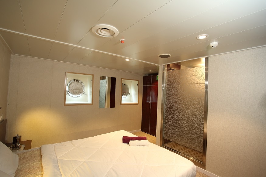 Cabins in the ship