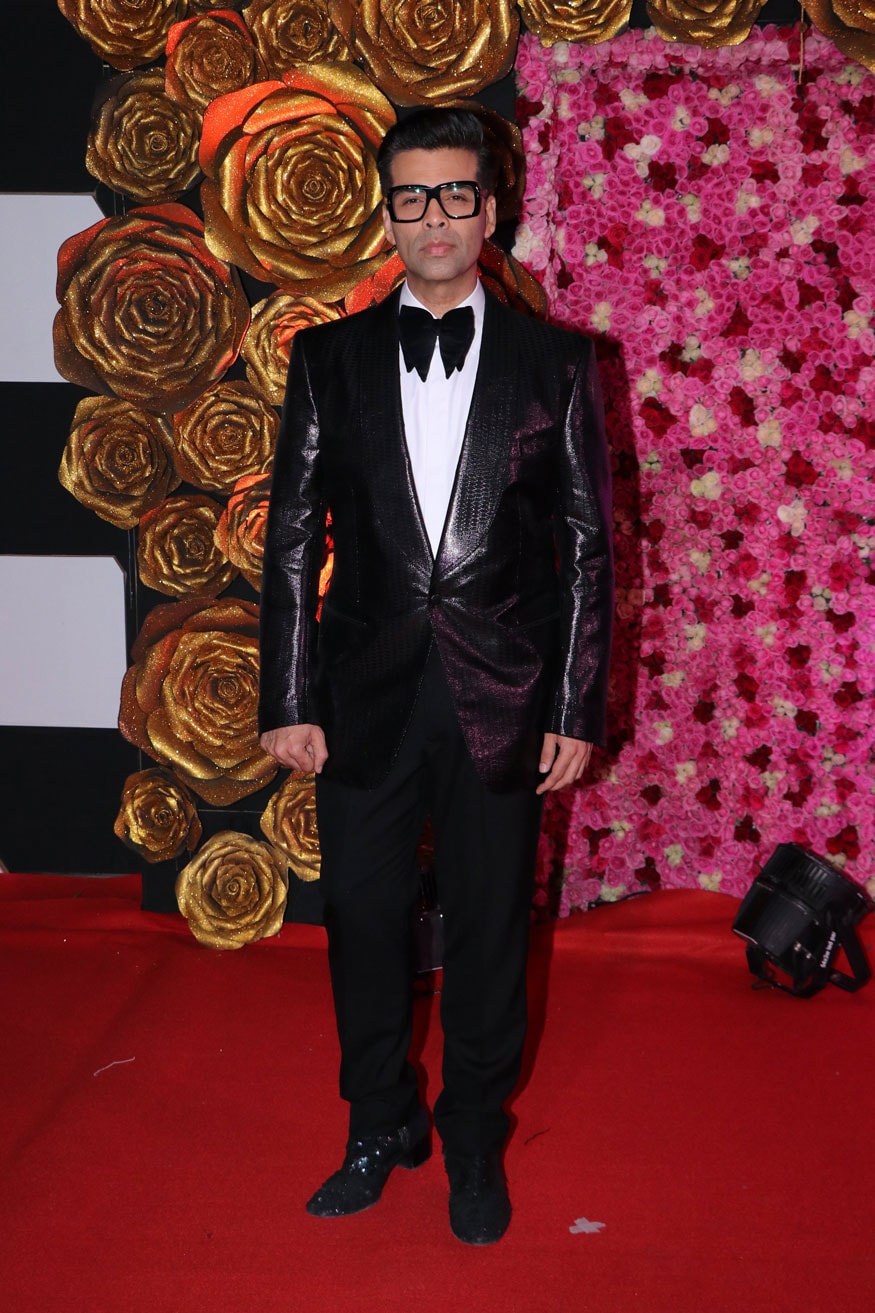 Karan Johar poses for photographers at the Lux Golden Rose Awards 2018 in Mumbai. (Image: Viral Bhayani)