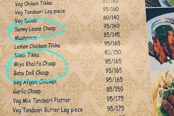 Sunny Leone Mia Khalifa And Baby Doll Malai Chaap Are Mock Meat At This Delhi Restaurant Actress sunny leone says filmmaker vikram bhatt has the eye of the tiger and that she is having a sunny leone and her family celebrated halloween together a few days back. sunny leone mia khalifa and baby doll