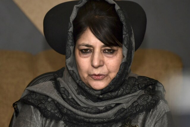 File photo of PDP chief Mehbooba Mufti. 