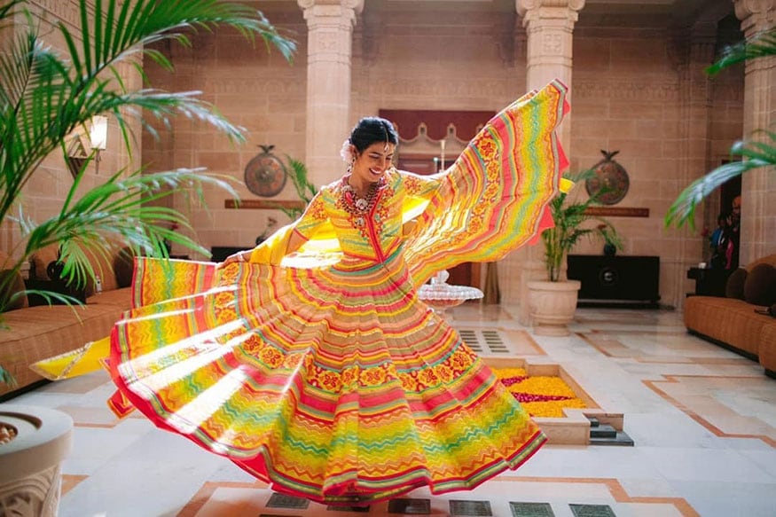 Priyanka Chopra at her mehendi ceremony. (Image: Instagram)