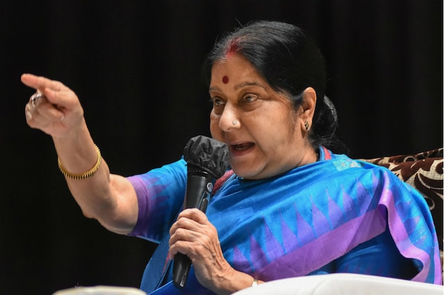 File photo of former Union Minister Sushma Swaraj.
