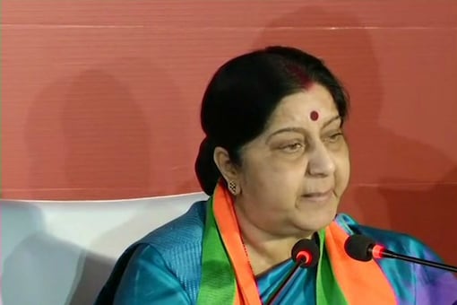 File photo of Union Minister Sushma Swaraj.