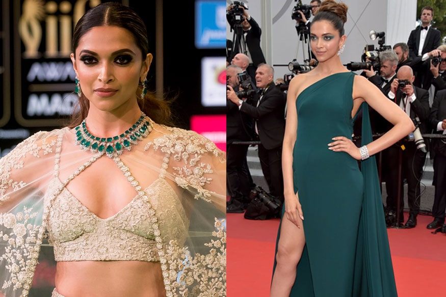 deepika padukone red carpet dress