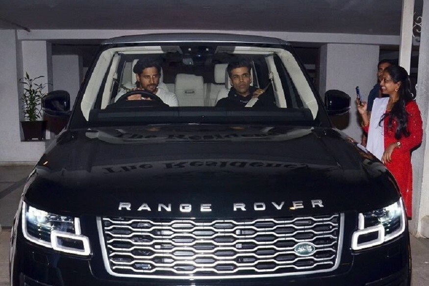 Karan Johar Goes For a Drive In Sidharth Malhotra's New Land Rover