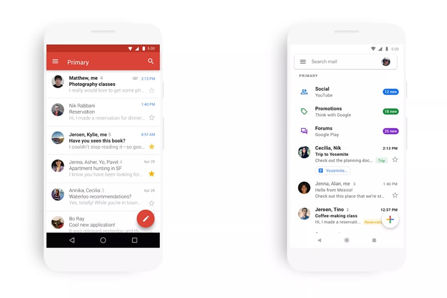 Gmail for iOS, Android Gets New Material Theme: Everything Need to Know